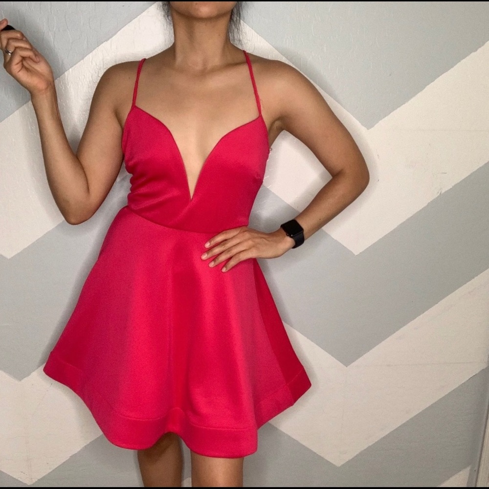 New Windsor | HOT PINK SKATER DRESS